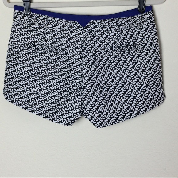 Muse Purple Black & White Geometric Dress Shorts - Picture 8 of 8